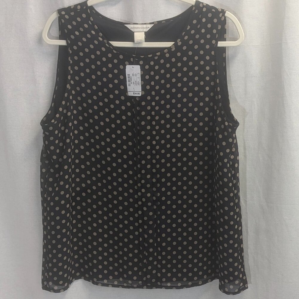 NWT Christopher and Banks Size Large Satiny Tank